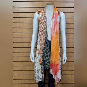 Feratelli Boho Vest Blouse Size Large